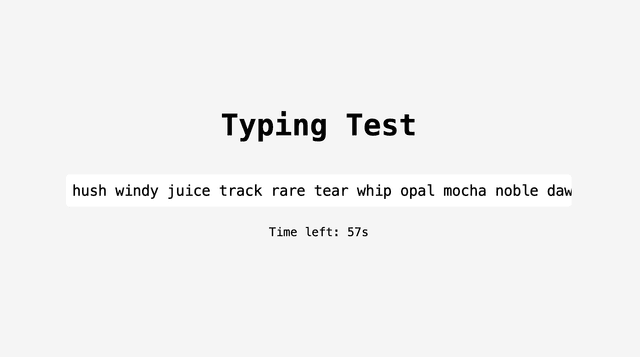 Typing Test